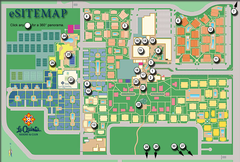 La Quinta Resort And Club Esitemap